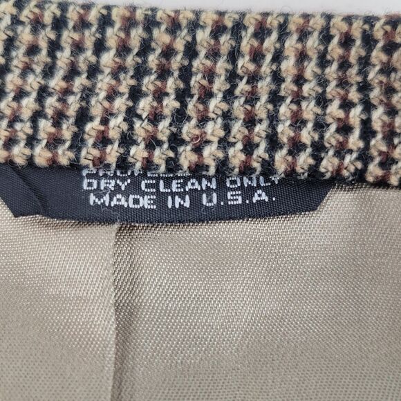 Craig Scott Mens size 44R Brown Tweed Wool Blazer Jacket w/ Elbow Patches Vtg - Picture 3 of 12